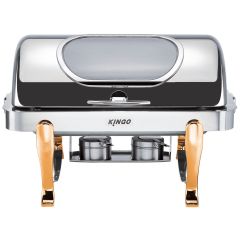 2NDs: Oblong Chafing Dish with Gilt Legs / Single KGS6801-1