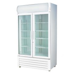 2NDs: Thermaster Large Two Glass Door Colourbond Upright Drink Fridge LG-1000GE-VIC509