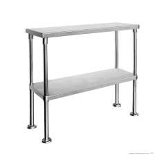 Double Tier 400mm Deep Workbench Overshelf 750mm High